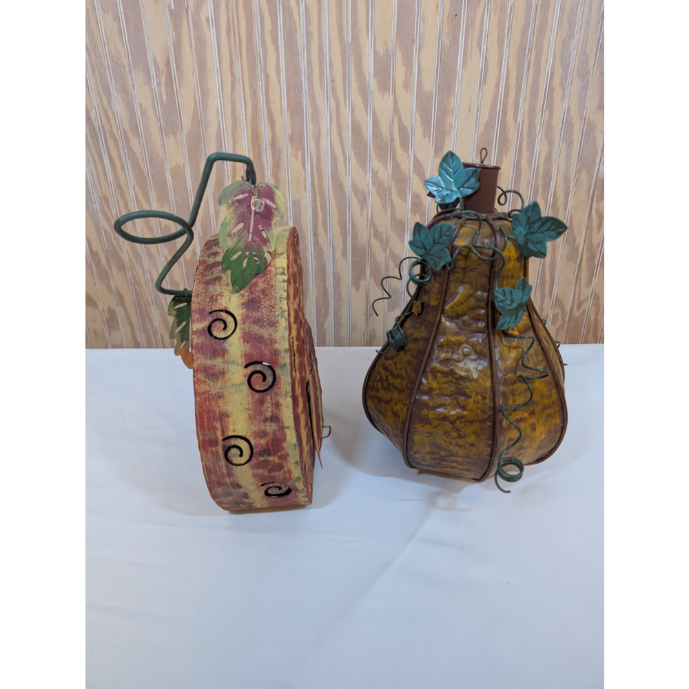 Fall Home Decor Metal Oversized Squash / Gourds - Picture 8 of 9